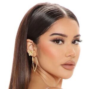 3 Pcs Pearl Butterfly Earring Sets